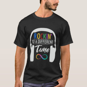 Autism Infinity Symbol Rockin To A Different Tune T-Shirt
