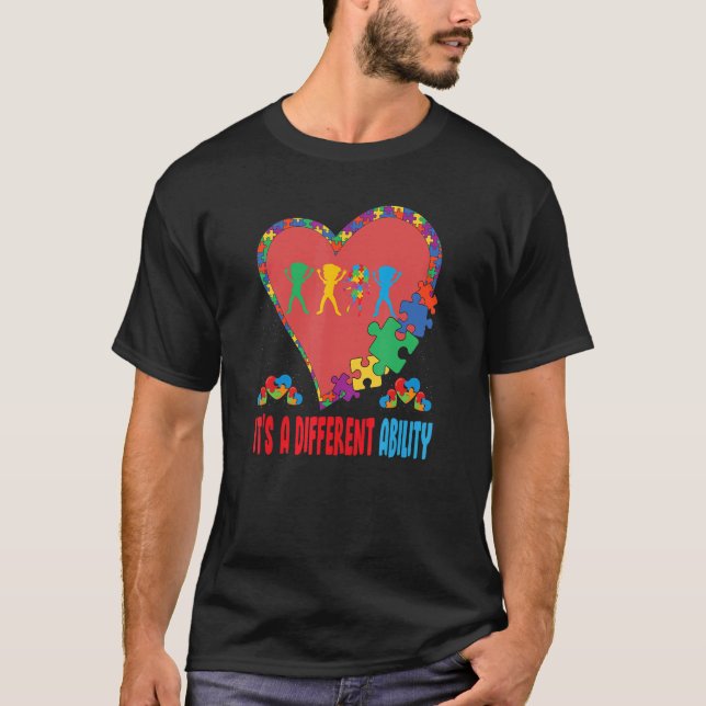 Autism is a different Ability Autism Awareness be  T-Shirt (Front)
