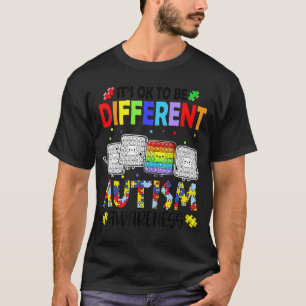 Autism Is A Different Ability Funny Autism Awarene T-Shirt