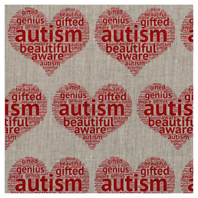 Autism is Beautiful Fabric (Swatch)