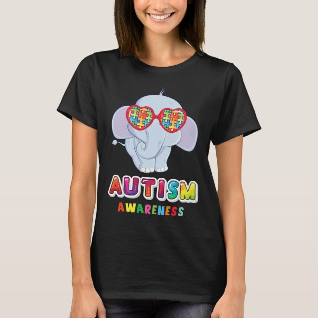Autism is my Incredible talent Baby Elephant Autis T-Shirt (Front)