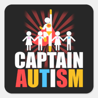 Autism is My Super Power Superhero Awareness Square Sticker