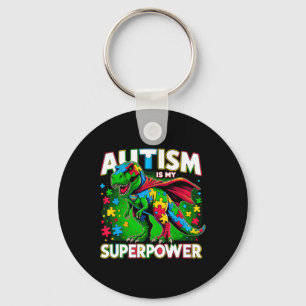 Autism Is My Superpower Autism Awareness 1 Key Ring