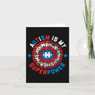 Autism Is My Superpower Autism Awareness Autistic Card