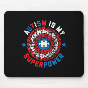 Autism Is My Superpower Autism Awareness Autistic Mouse Mat
