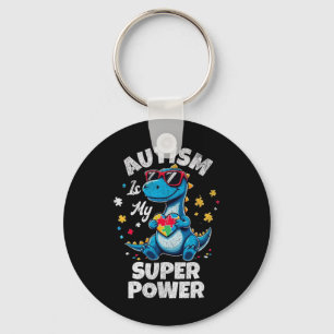 Autism Is My Superpower Autism Awareness Funny Boy Key Ring