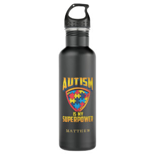 Autism is My Superpower Autistic Support Awareness 710 Ml Water Bottle