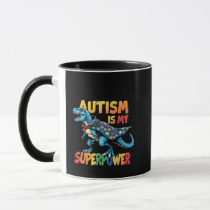 Autism Is My Superpower Dinosaur Autism Awareness Mug