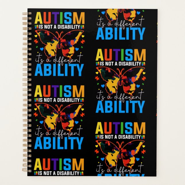 Autism Is Not A Disability It Is A Different Planner (Front)