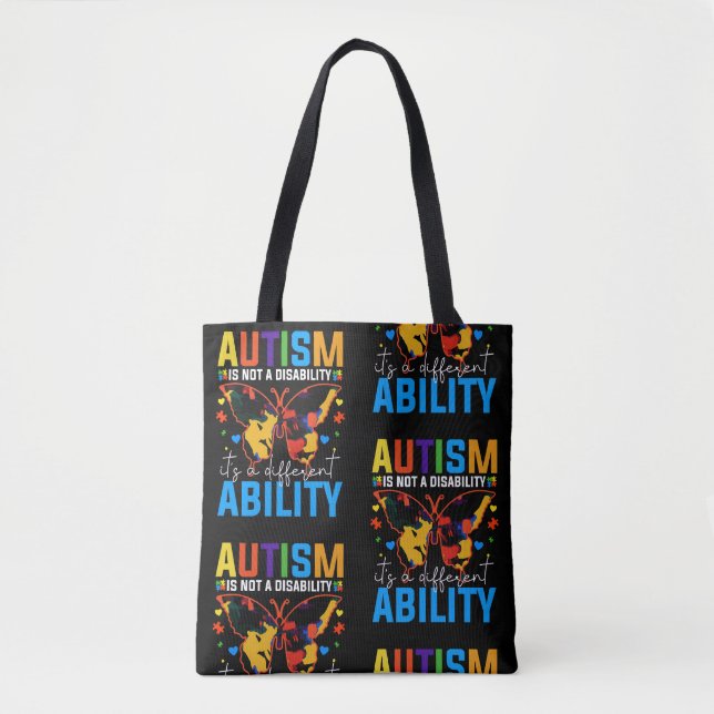 Autism Is Not A Disability It Is A Different Tote Bag (Front)