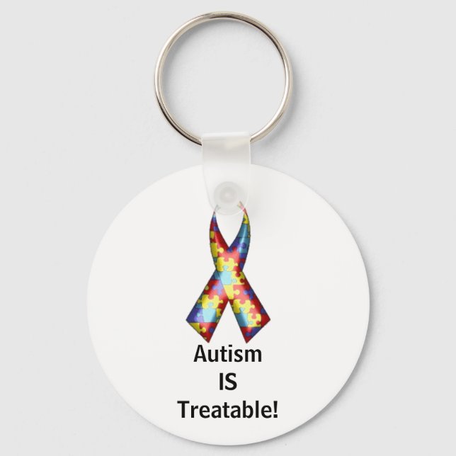 Autism IS Treatable! Key Ring (Front)