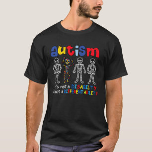 Autism it s a different ability Dabbing Dancing Sk T-Shirt