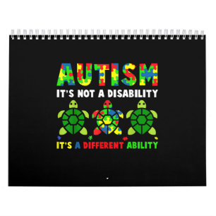 Autism Its Not A Disability Autism Awareness Calendar