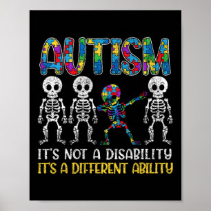 Autism Its Not A Disability Its A Different Abilit Poster