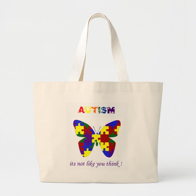 Autism its not like you think bag (Front)