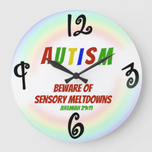 Autism (Jeremiah 29:11) - Custom Square Wall Clock