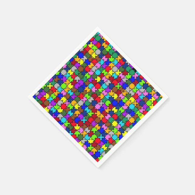 Autism jigsaw napkin (Corner)