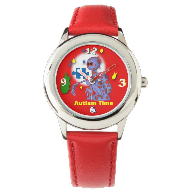 Autism Kid's Stainless Steel Watch (Front)