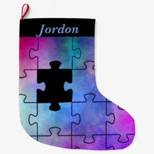 Autism Large Christmas Stocking