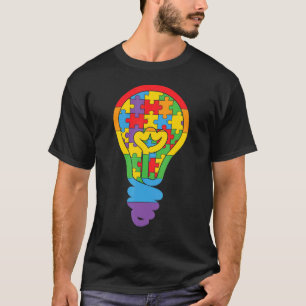 Autism Lightbulb Puzzle T-Shirt