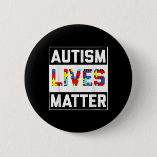 Autism Live Autism Awareness T Shirt 6 Cm Round Badge
