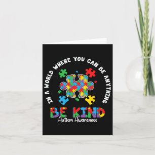 Autism Love Accept Support Autistic Autism Awarene Card