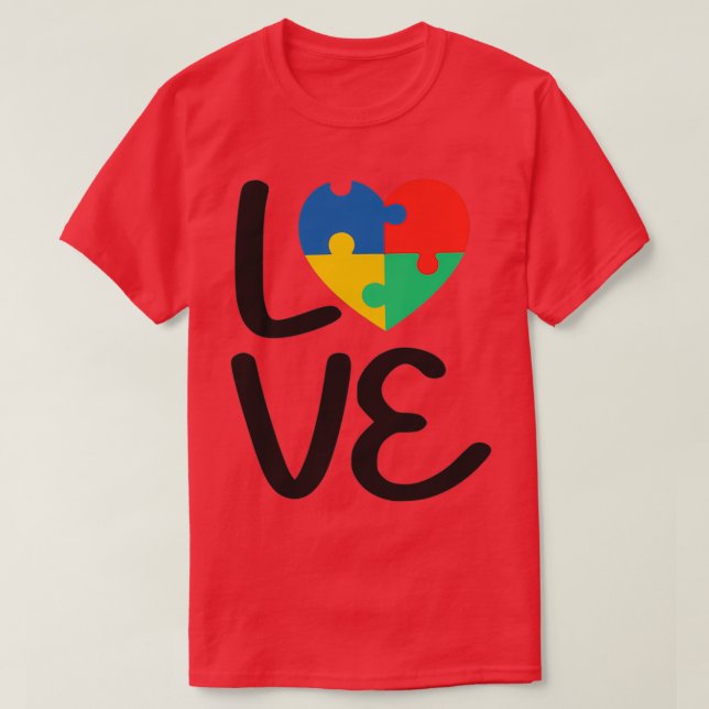 Autism LOVE Classic TShirt (Design Front)