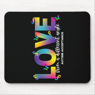 Autism Love From A Different Angle Acceptance Rain Mouse Mat