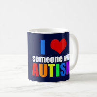 Autism Love Rainbow Family Support Colourful Cute