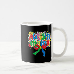 Autism mama autism awareness day coquette bow coffee mug