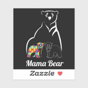 Autism Mama Bear Autism Awareness Mum of Autistic