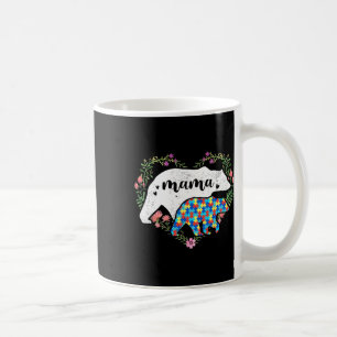 Autism Mama Bear Mum Love Support Child Autism Awa Coffee Mug