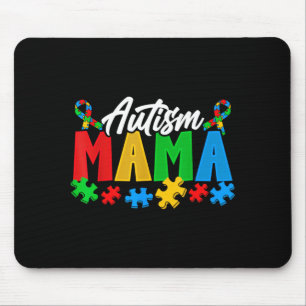 Autism Mama Proud Parent Puzzle ece Awareness Mouse Mat