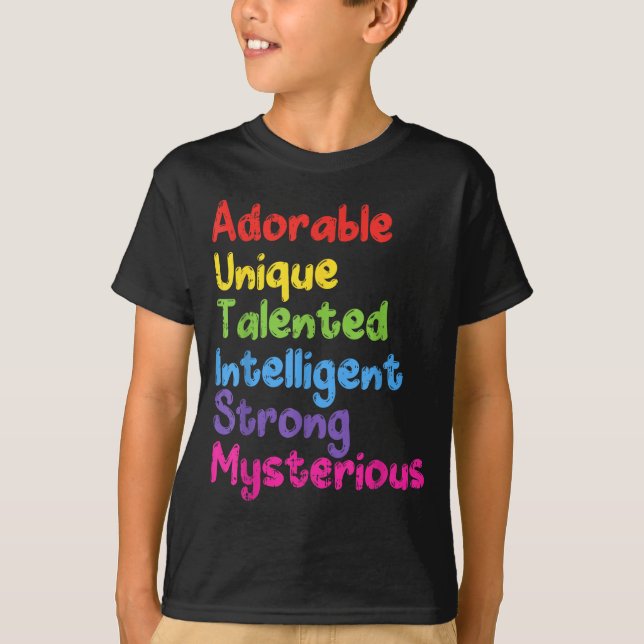 Autism Meaning Awareness Shirt Autistic Gift Intel (Front)