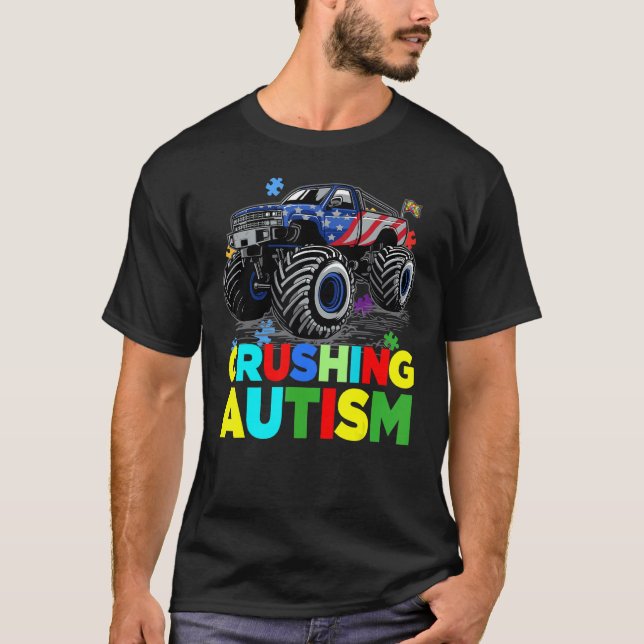 Autism Mega Truck 2 T-Shirt (Front)