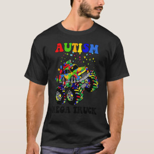 Autism Mega Truck Puzzle Colours Autism Awareness_ T-Shirt