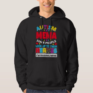 Autism Mema People Look Up Their Heroes Rising Min Hoodie