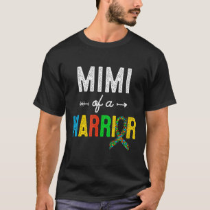 Autism-Mimi Of A Warrior Autism Awareness Support T-Shirt