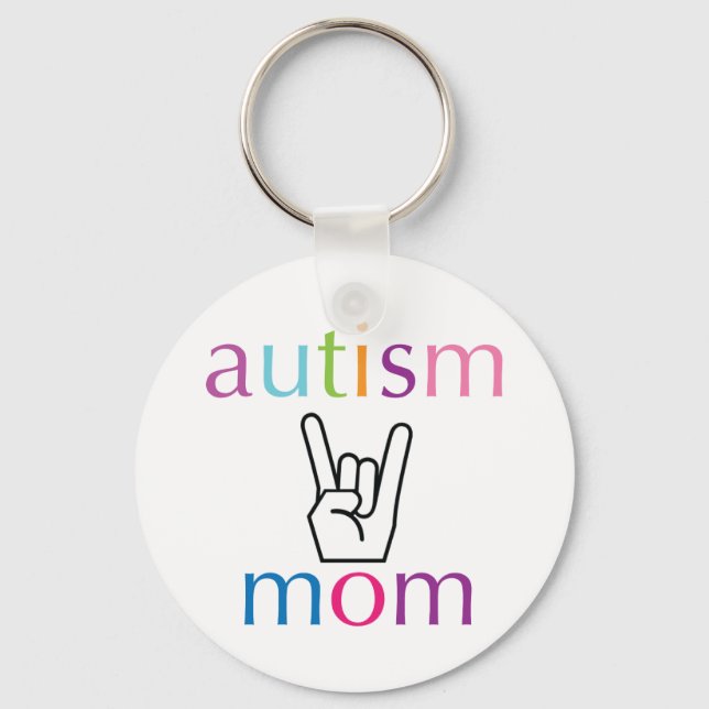 Autism Mom Keychain (Front)