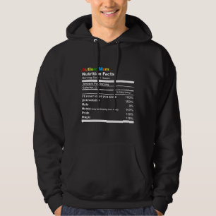 Autism Mom Nutrition Fact Autism Awareness Mom Hoodie