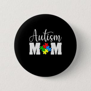 Autism Mom Puzzle Mother's Day 6 Cm Round Badge