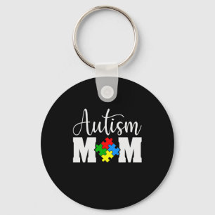 Autism Mom Puzzle Mother's Day Key Ring