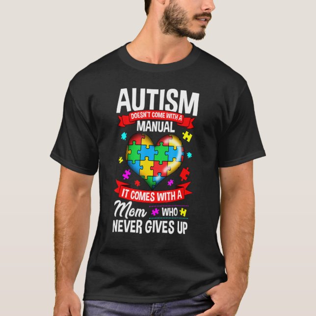 Autism Mom Shirt Women Autism Awareness Shirts Mom (Front)