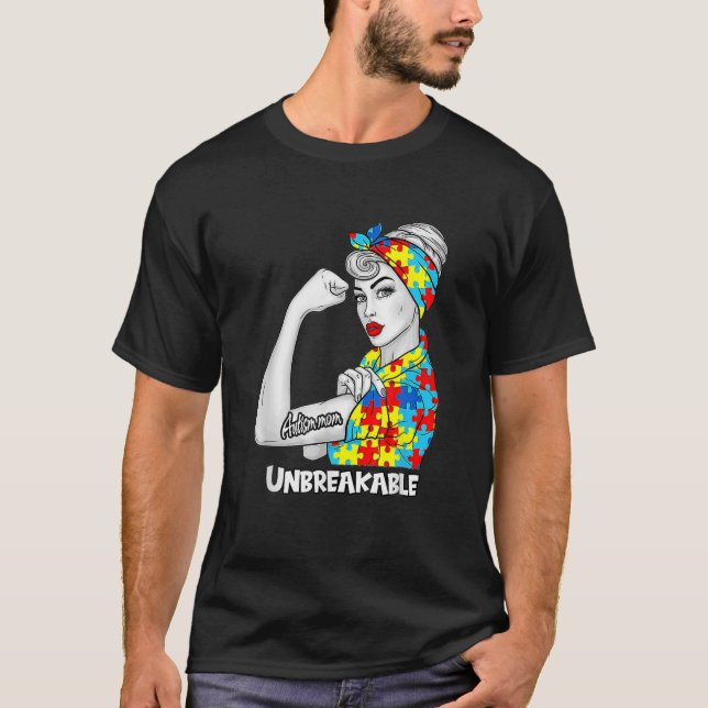 Autism Mom Unbreakable Autism Awareness Poison T-Shirt (Front)