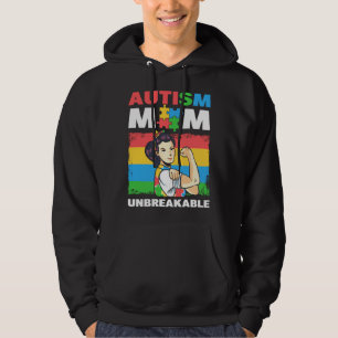 Autism Mom Unbreakable Autism Support Autism Aware Hoodie