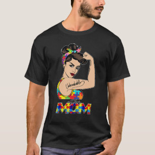 Autism Mom Unbreakable for Mom Woman Autism Aware T-Shirt