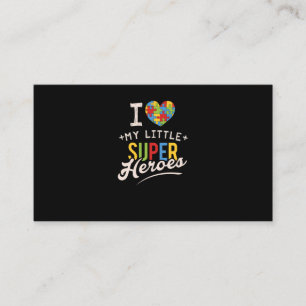 Autism Month T-Shirt for Special Education Teacher Business Card