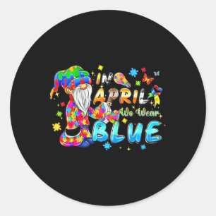 Autism Month World Autism Awareness Day 2025 13 Classic Round Sticker