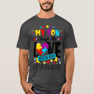 Autism mother father son 3 T-Shirt