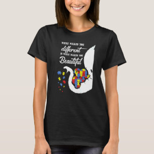 Autism Mum Autism Awareness  For Women Puzzle Elep T-Shirt